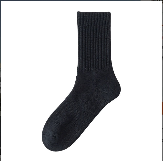 6 Pairs black shock absorbing socks
