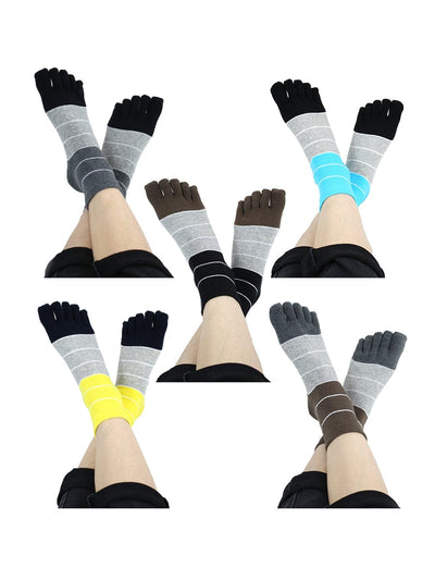 Premium-"5 Pair"-Women's Plus Size Five-toe Ankle Socks  All season