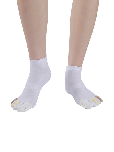 Premium-"6 Pairs"-Women's Five-toe Low cut Ankle Socks Organic Cotton