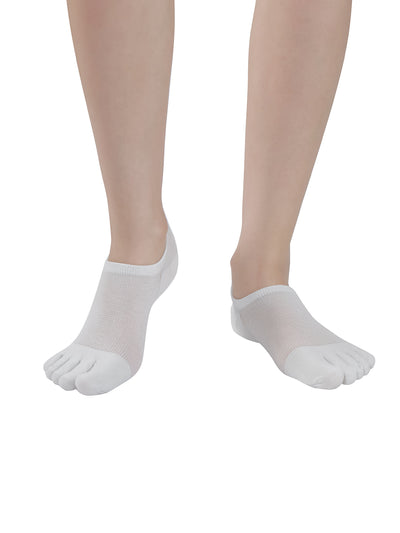 Premium-"6 Pairs"-Women's Five-toe Anti-slip No Show Socks Organic Cotton