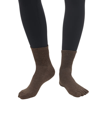 Premium-"6 Pairs"-Women's Five-toe Crew Socks