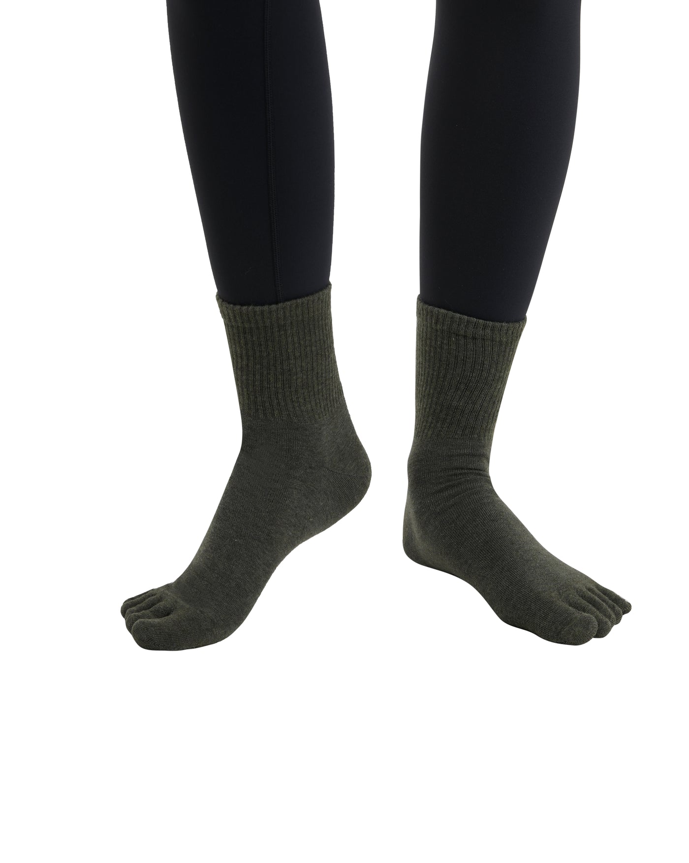 Premium-"6 Pairs"-Women's Five-toe Crew Socks