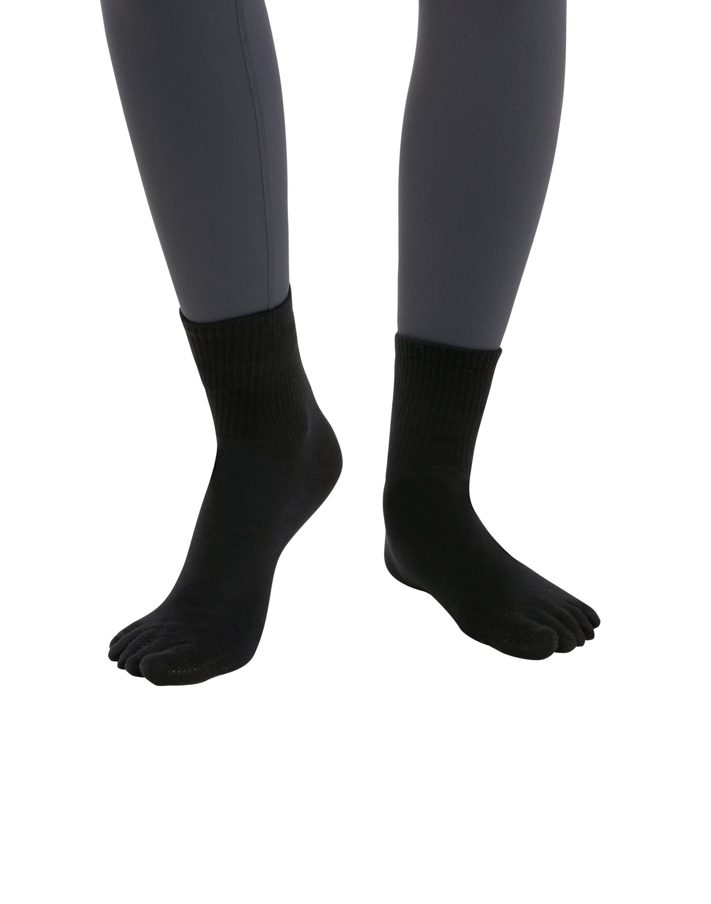 Premium-"6 Pairs"-Women's Five-toe Crew Socks