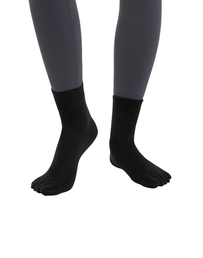 Premium-"6 Pairs"-Women's Five-toe Crew Socks