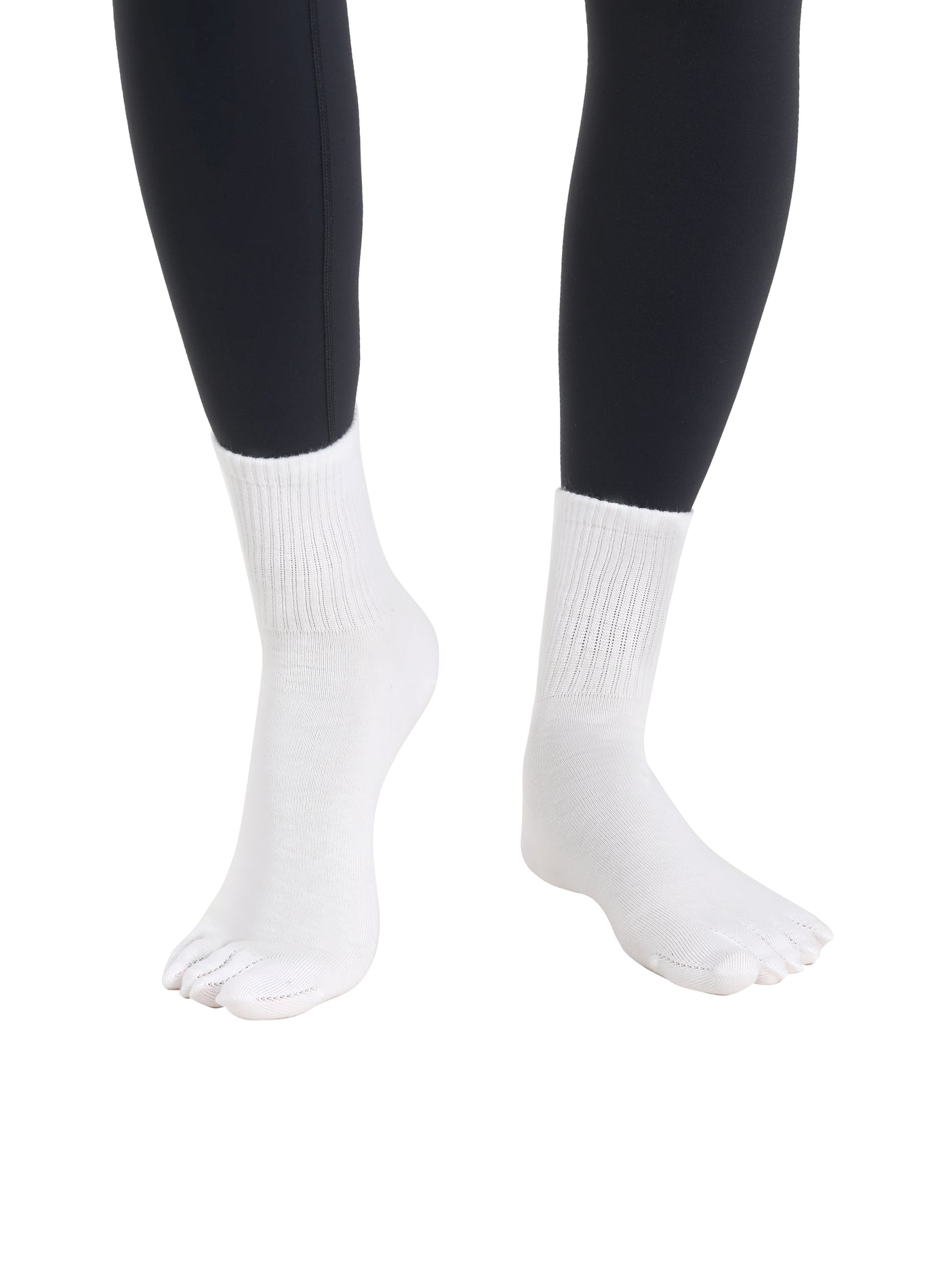 Premium-"6 Pairs"-Women's Five-toe Crew Socks