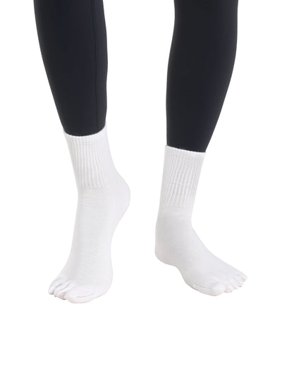 Premium-"6 Pairs"-Women's Five-toe Crew Socks