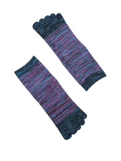Men's Cotton Athletic Five Finger socks, blue