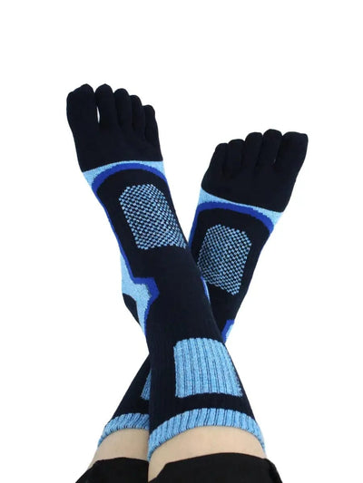 Premium-"6 Pairs"-Men's Five Toe Socks Organic Cotton Mix Colors