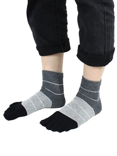 Premium-"5 Pair"-Women's Plus Size Five-toe Ankle Socks  All season