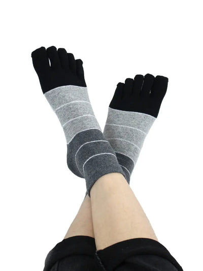 Premium-"5 Pair"-Women's Plus Size Five-toe Ankle Socks  All season