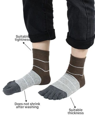 Premium-"5 Pair"-Women's Plus Size Five-toe Ankle Socks  All season