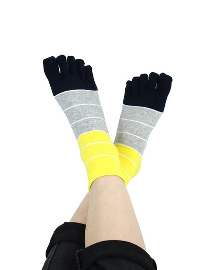 Premium-"5 Pair"-Women's Plus Size Five-toe Ankle Socks  All season