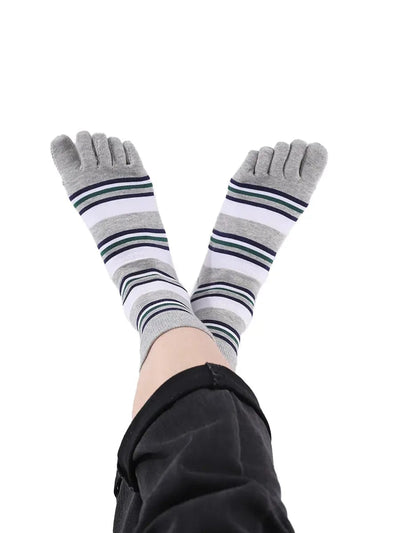 Premium-"5 Pairs"-Women's Plus Zize five-toe Crew Socks  All season