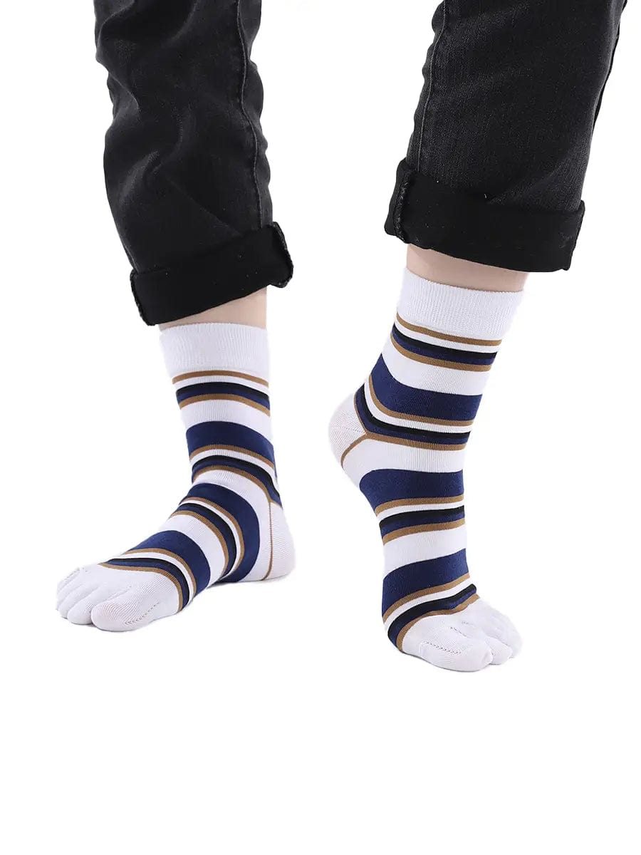 Premium-"5 Pairs"-Women's Plus Zize five-toe Crew Socks  All season