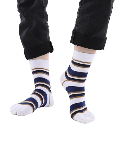 Premium-"5 Pairs"-Women's Plus Zize five-toe Crew Socks  All season