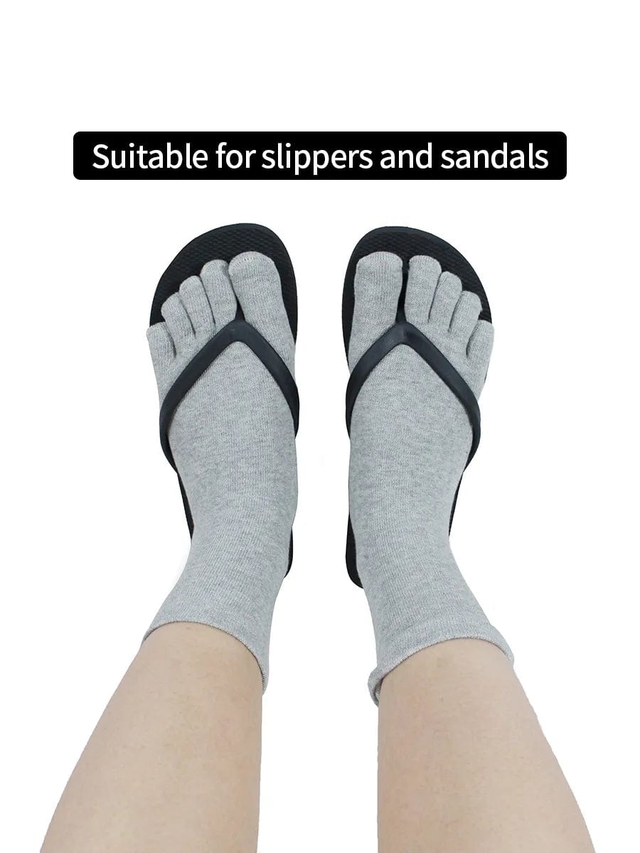 Premium-"6 Pairs"-Women's Five-toe Ankle Socks