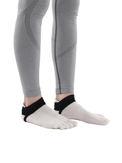 Cotton Low Cut Five Finger Socks for Women, beige