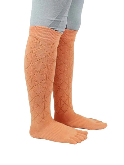 Cotton Low Cut Five Finger Socks for Women, white