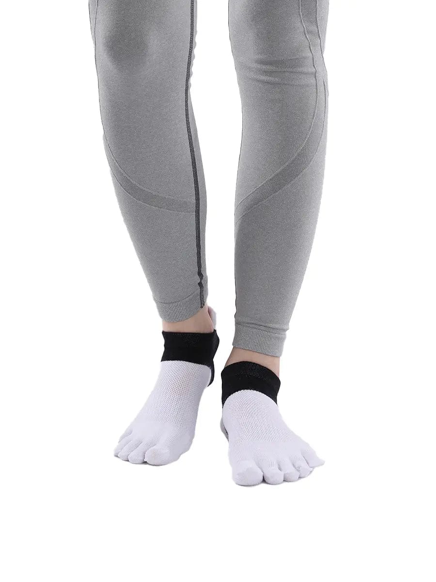 Cotton Low Cut Five Finger Socks for Women, white