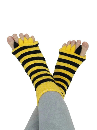 5 Pack- Unisex Foot Alignment Toe Separators Socks(Women US size: 6-11; Men US size: 7-11.5)