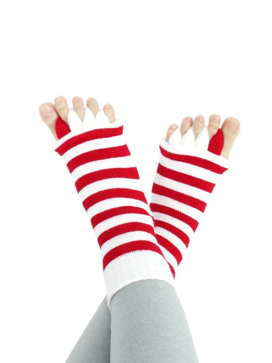5 Pack- Unisex Foot Alignment Toe Separators Socks(Women US size: 6-11; Men US size: 7-11.5)