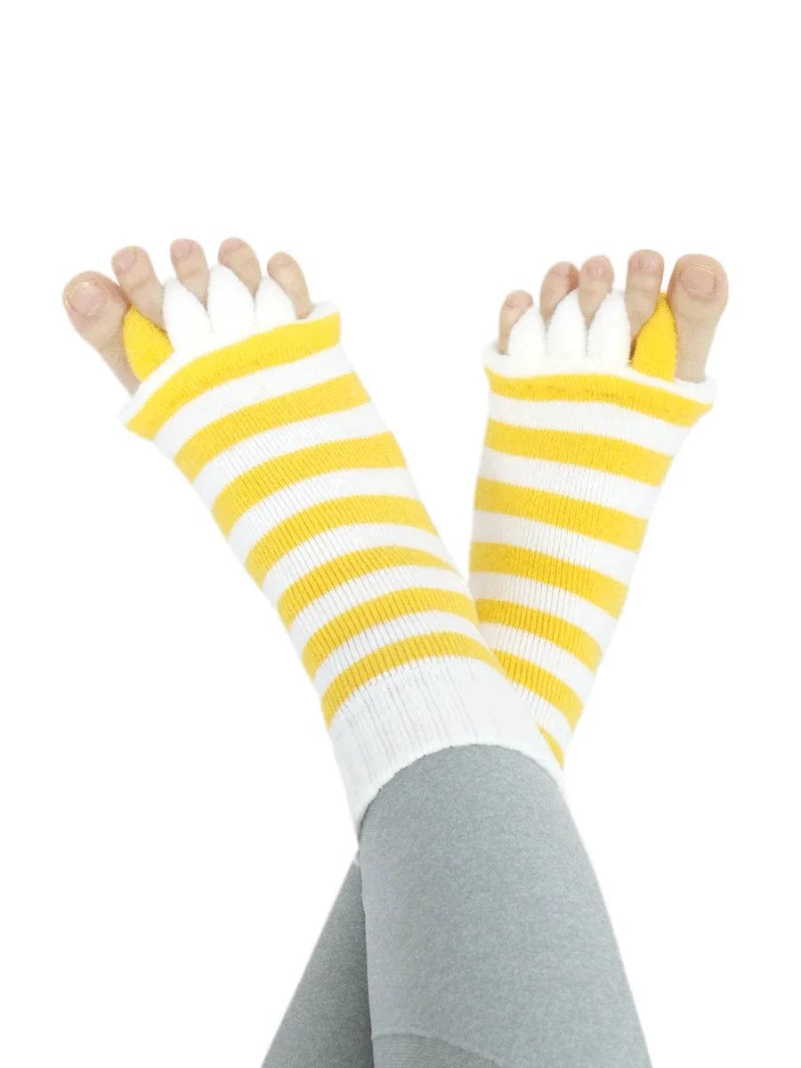 5 Pack- Unisex Foot Alignment Toe Separators Socks(Women US size: 6-11; Men US size: 7-11.5)