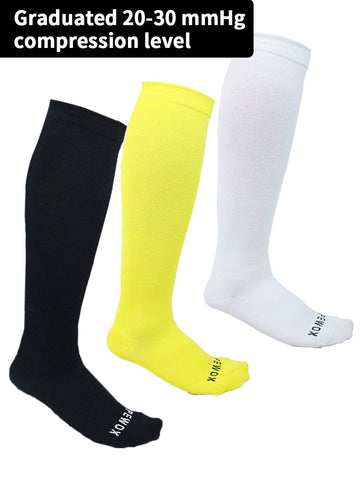 3 pack-Unisex Performance Compression socks (20-30mmHg) A strong level of support for workouts and recovery.