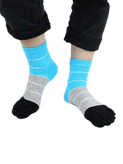 Premium-"5 Pair"-Women's Plus Size Five-toe Ankle Socks  All season